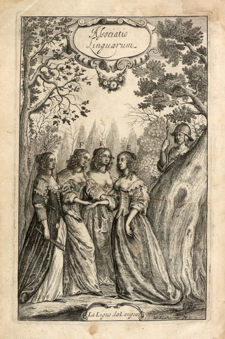 James Howell's Lexicon Tetraglotton (1660) frontispiece